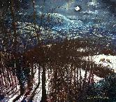 'Full Moon', an original oil painting on canvas by Crispin Thornton Jones � Crispin Thornton Jones 