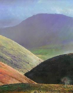 'Plaited Hills', from a series of limited edition prints by Crispin Thornton Jones � Crispin Thornton Jones 