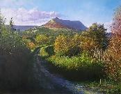 'Longtown Castle', an original oil painting on canvas by Crispin Thornton Jones � Crispin Thornton Jones 