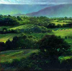 'View from Fairoak', from the Under the Mountain series of limited edition prints by Crispin Thornton Jones © Crispin Thornton Jones 