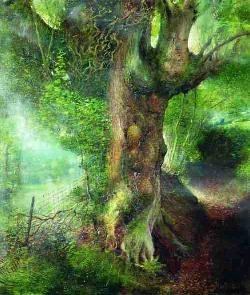 'The Singing Tree', from the Under the Mountain series of limited edition prints by Crispin Thornton Jones © Crispin Thornton Jones 
