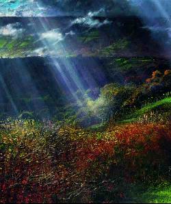 'Derby Day', from the Under the Mountain series of limited edition prints by Crispin Thornton Jones © Crispin Thornton Jones 